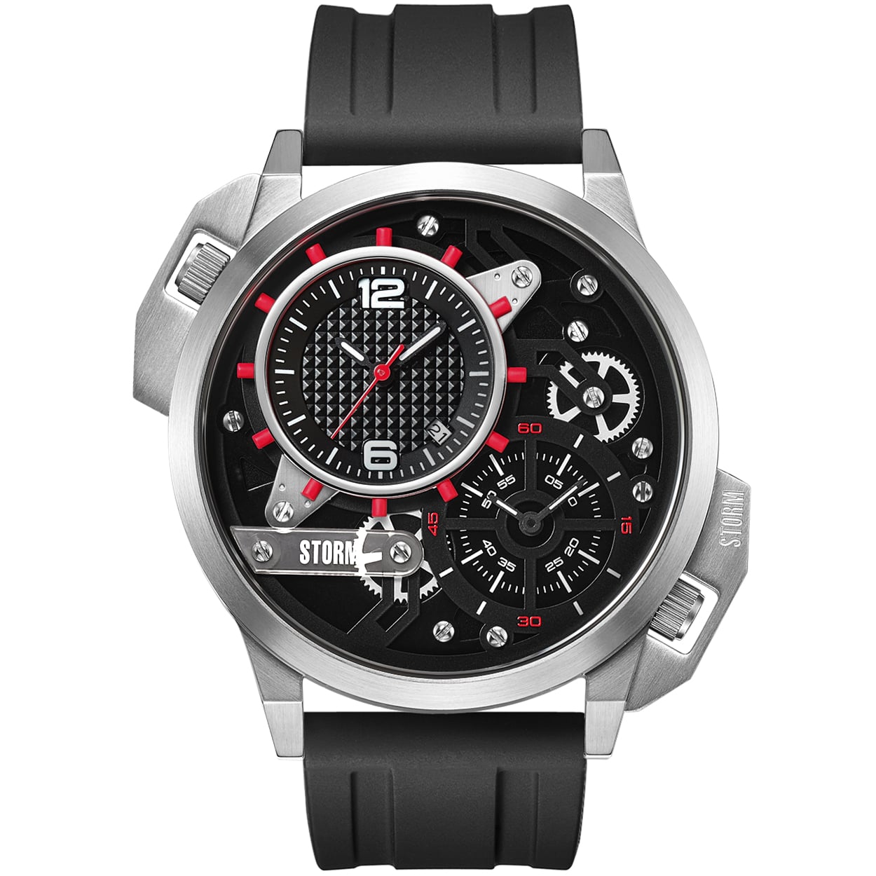 Men's STORM Watch DUALATON RUBBER RED (47540/R)