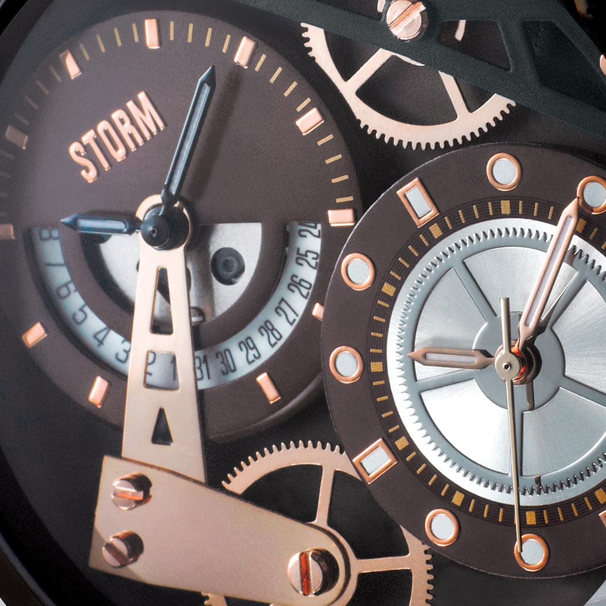 DUALON BROWN LEATHER DIAL