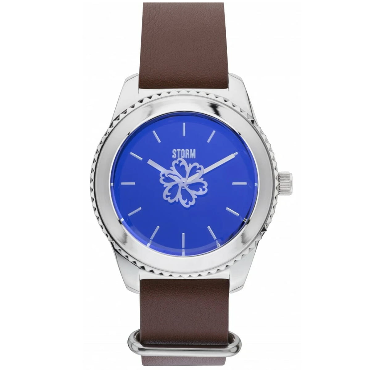 LEORA LEATHER LAZER BLUE