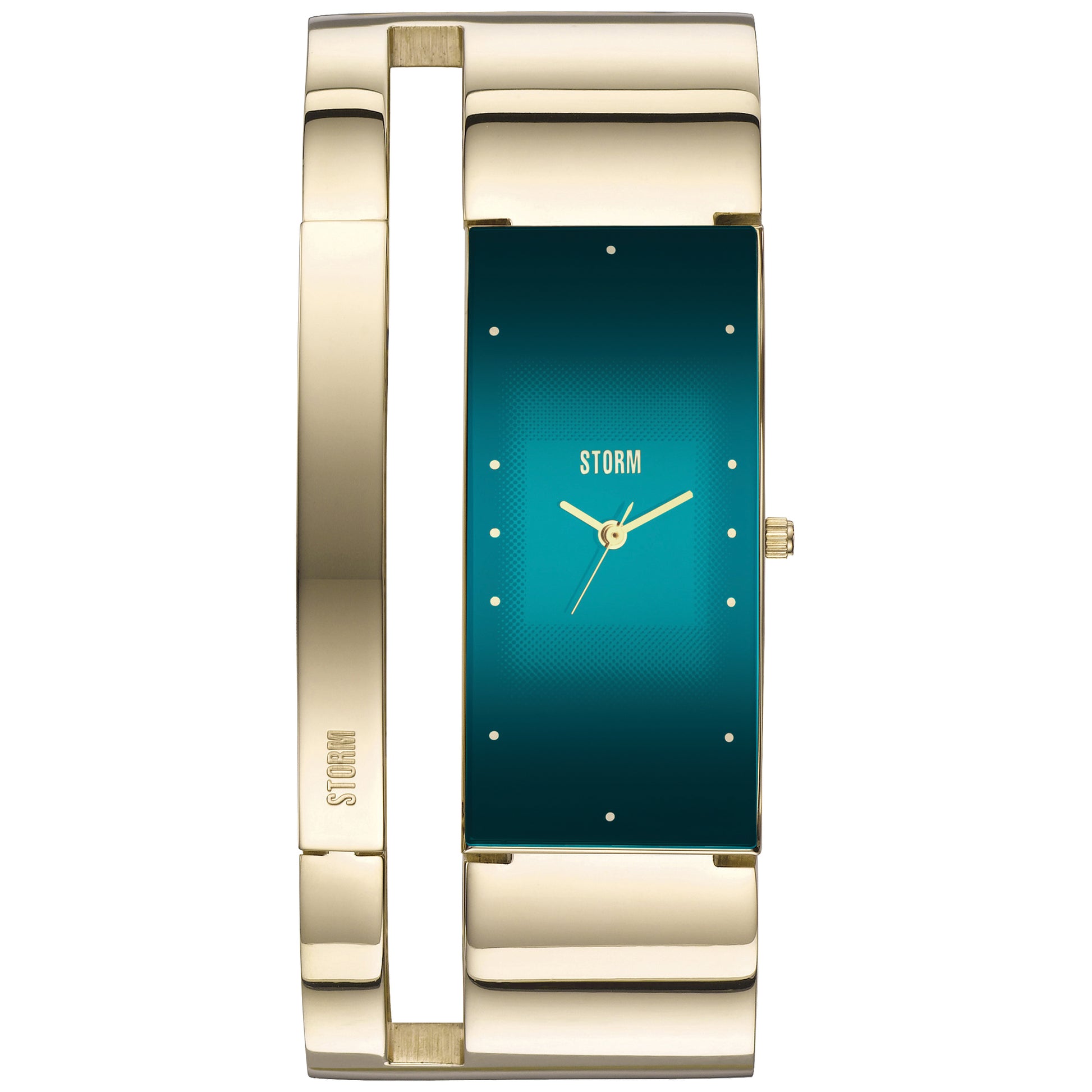 ALVARA GOLD TEAL FRONT VEW
