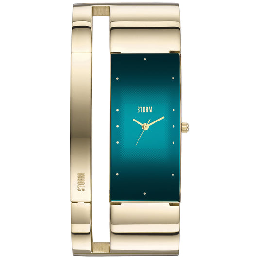 ALVARA GOLD TEAL FRONT VEW