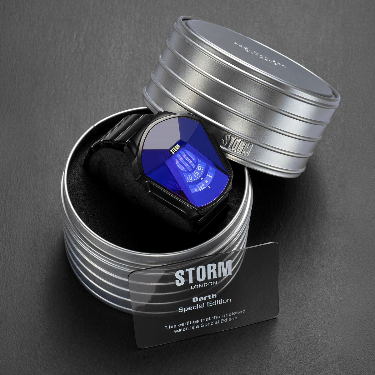 STORM DARTH TIN PACKAGING