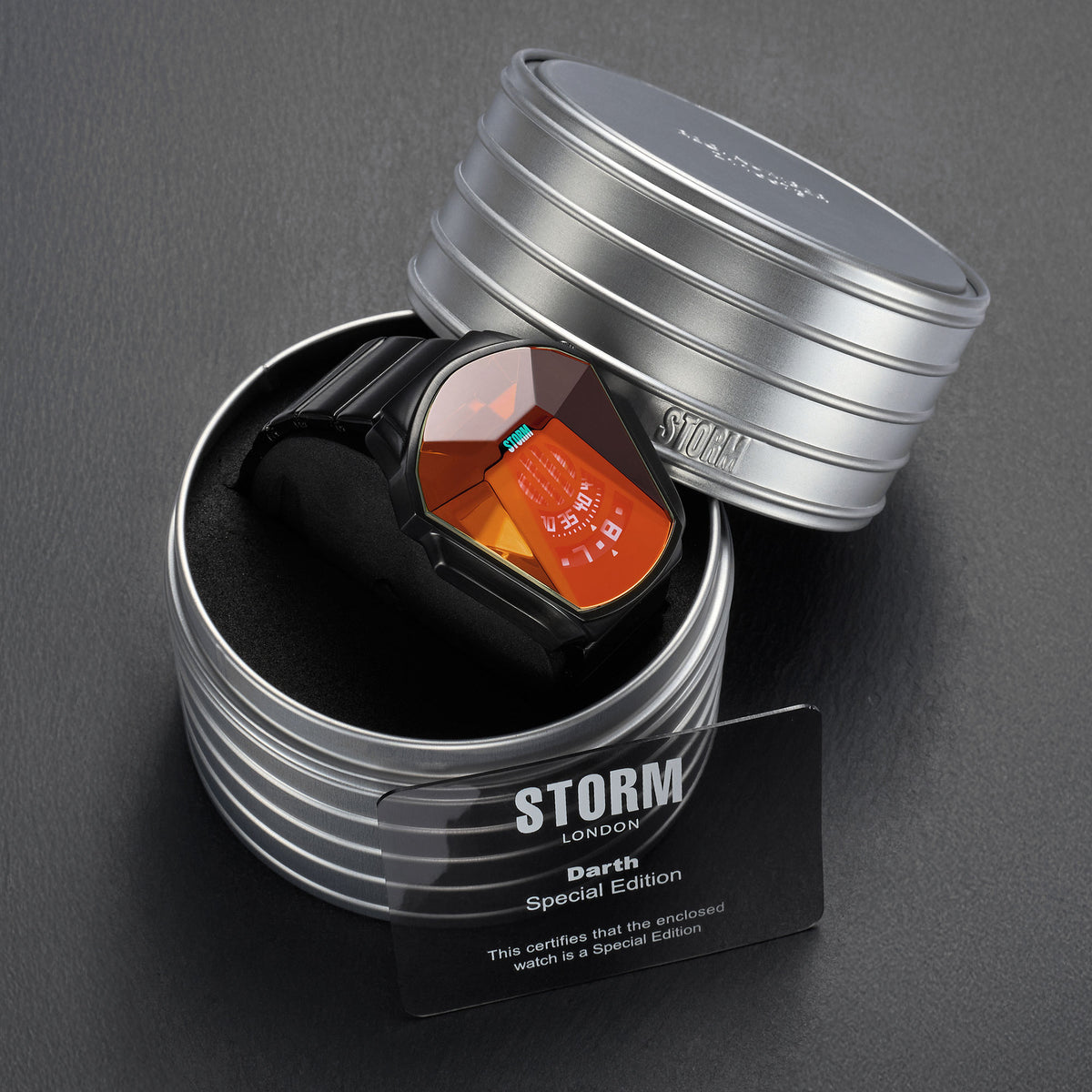 STORM DARTH TIN PACKAGING