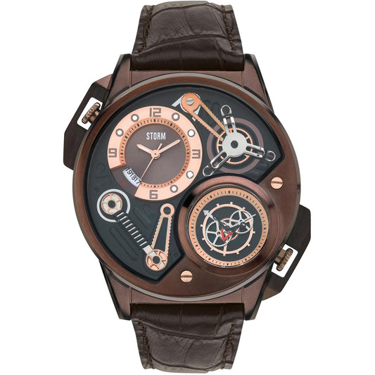 STORM DUALTRON LEATHER BROWN FRONT VIEW