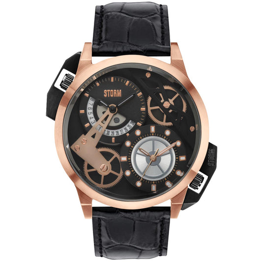 DUALON ROSE GOLD LEATHER FRONT