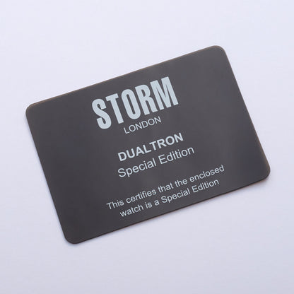 STORM DUALTRON LEATHER SLATE SPECIAL EDITION CARD