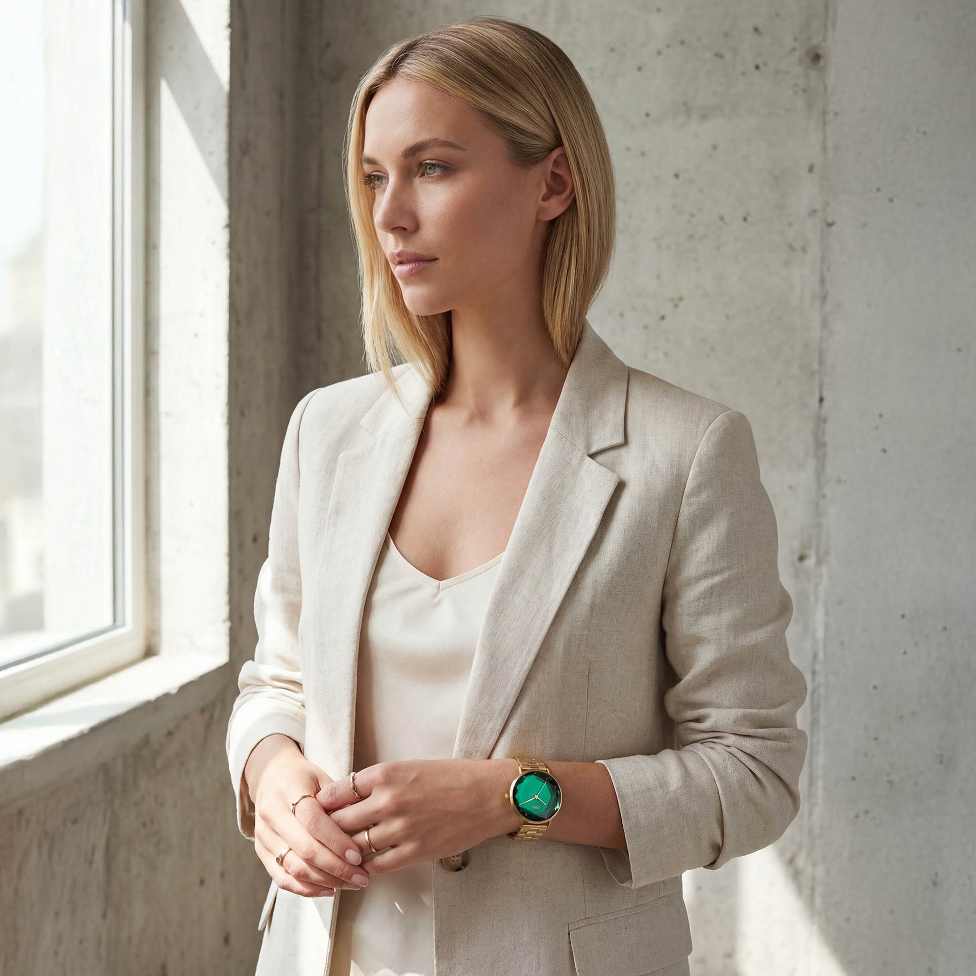 ELEXI GOLD LAZER GREEN LIFESTYLE VIEW