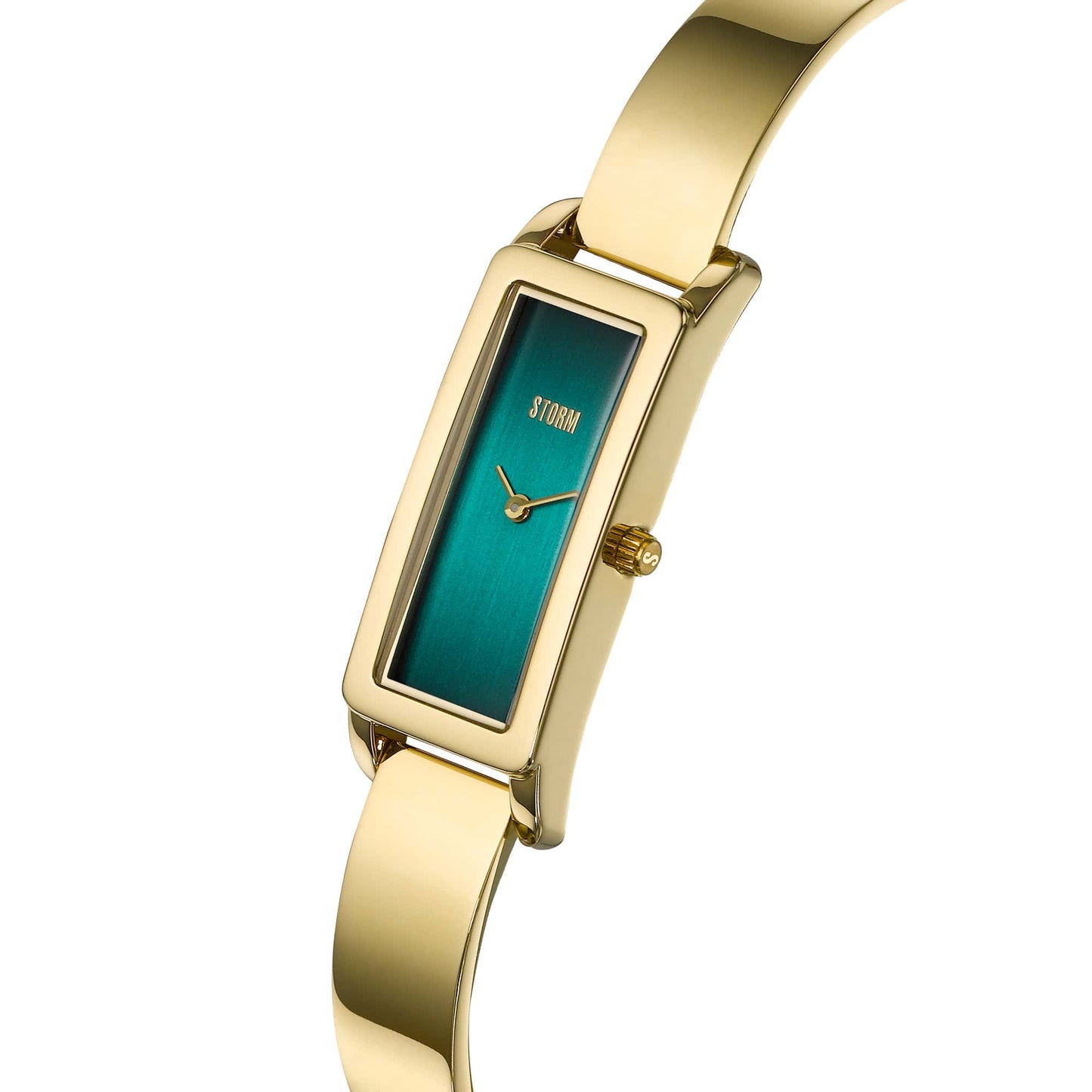 LAILA GOLD TEAL ANGLE VIEW