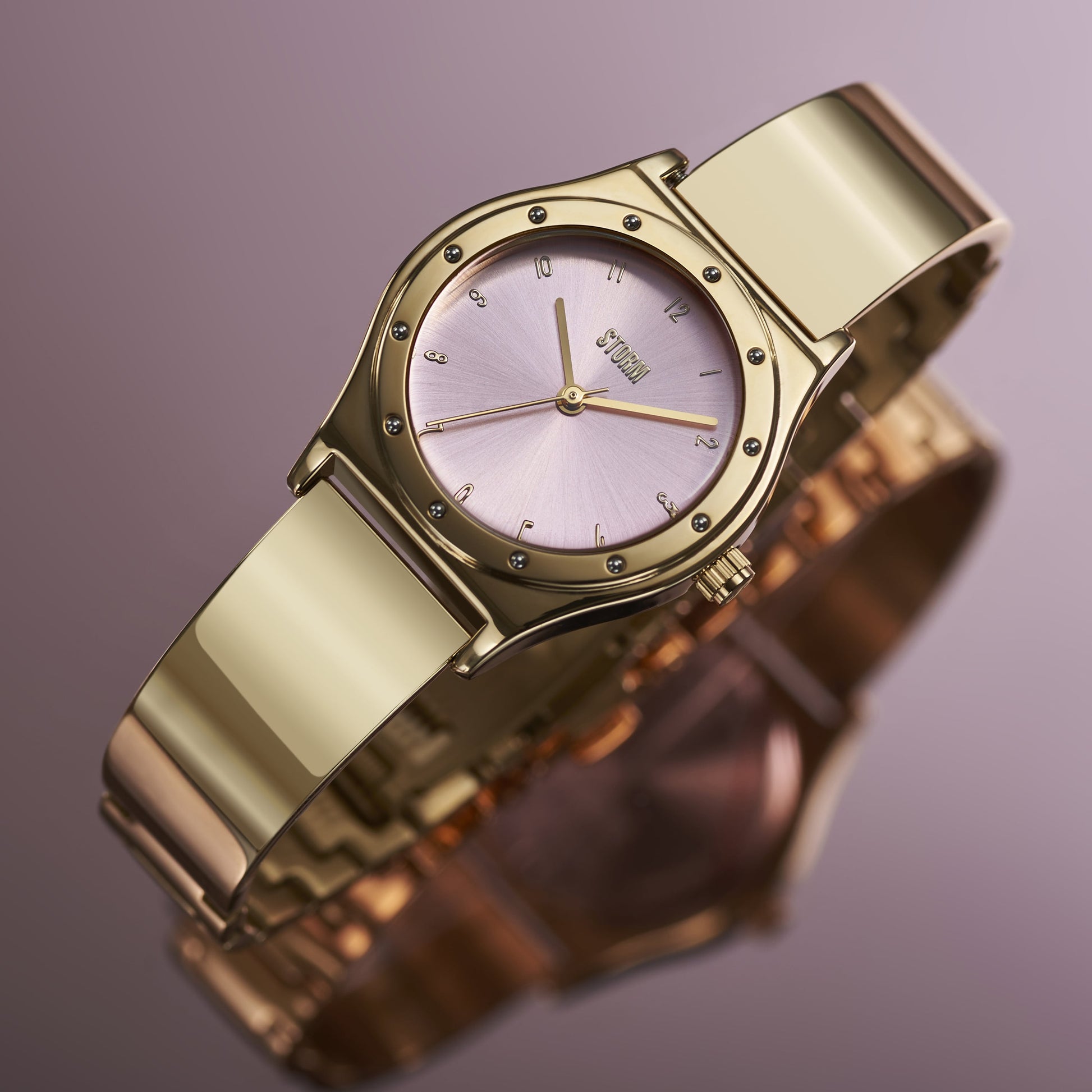 STORM MARLENA GOLD PINK WATCH EXTRA VIEW