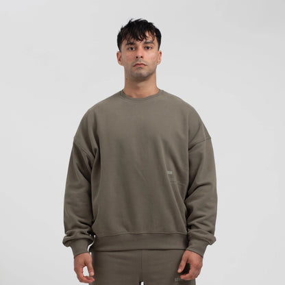 ESSENTIAL SWEATSHIRT OLIVE