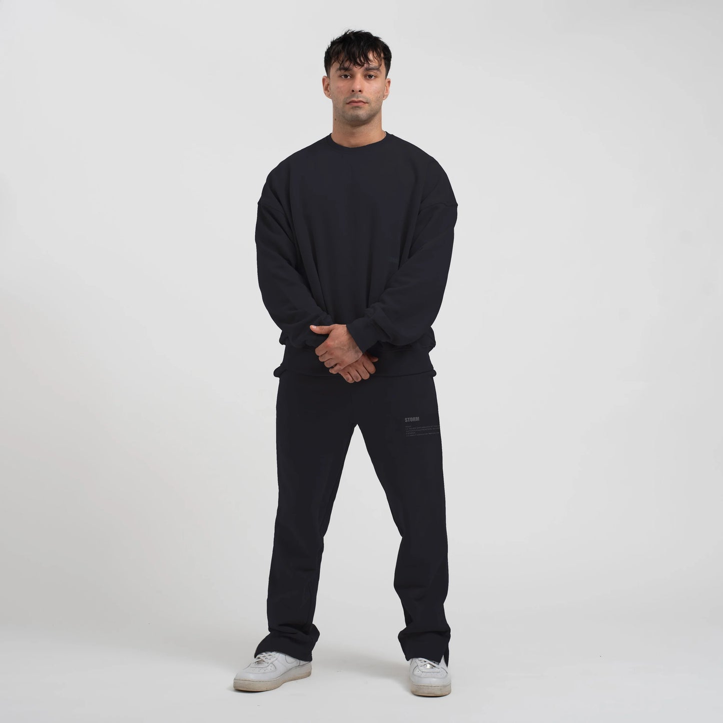 ESSENTIAL SIDE SLIT SWEATPANTS MIDNIGHT