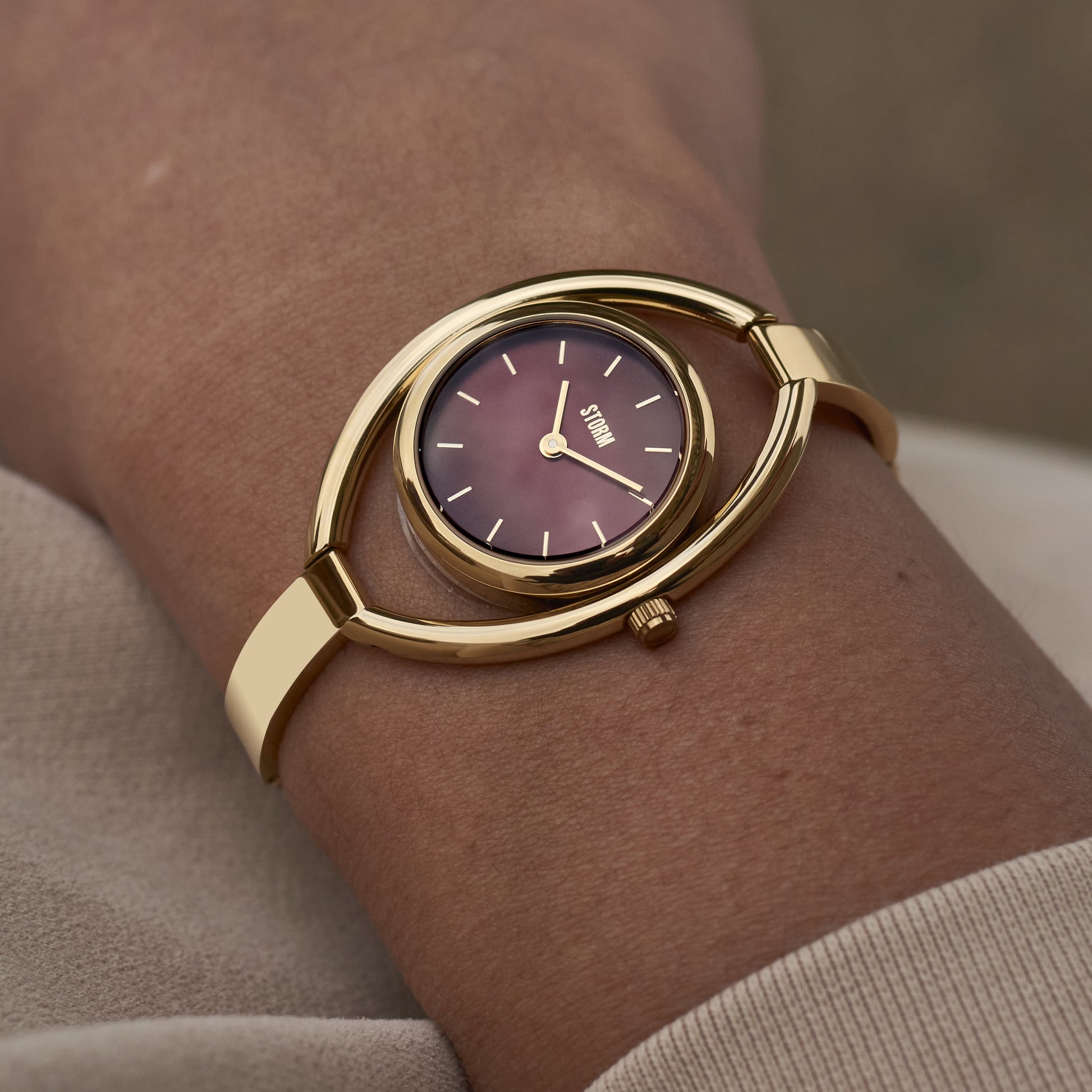 STORM ORLENA GOLD RED WATCH  WRIST 2