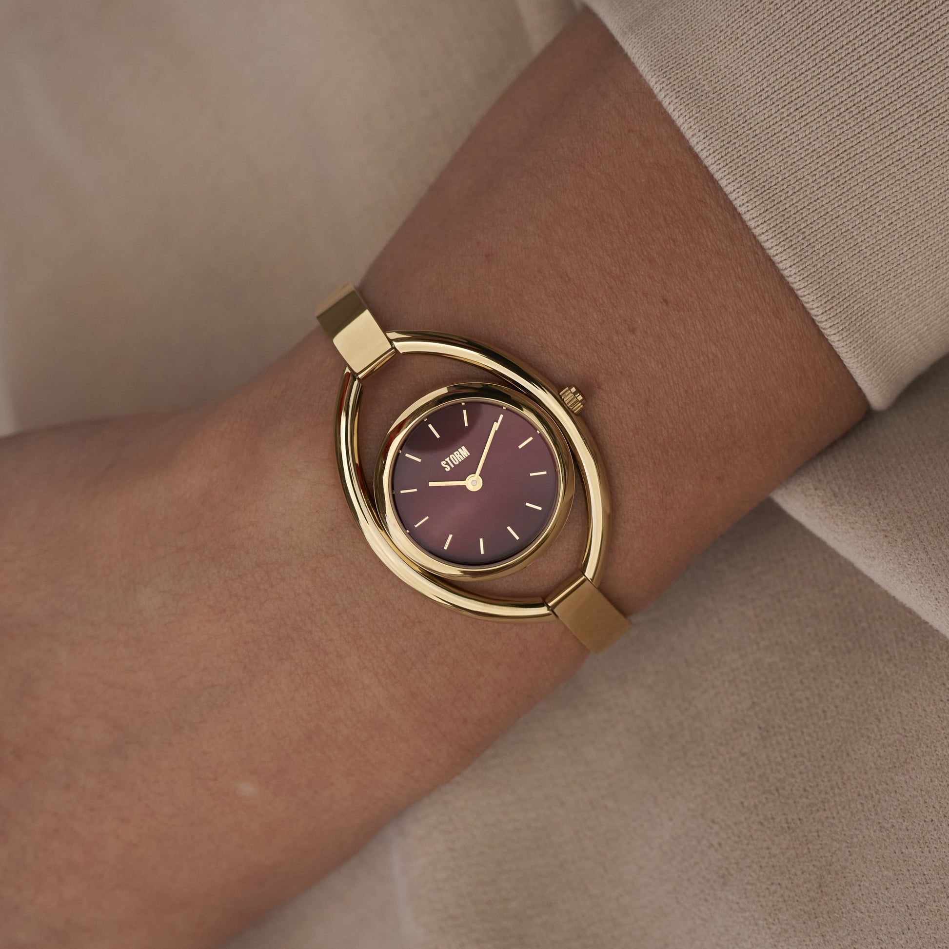 STORM ORLENA GOLD RED WATCH  WRIST 3