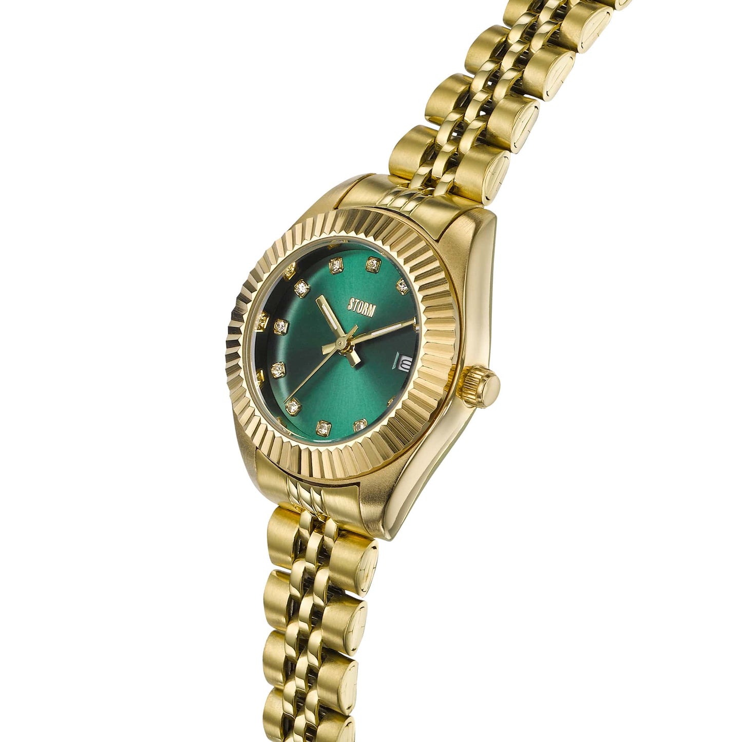 ROXIN CRYSTAL GOLD GREEN ANGLE VIEW