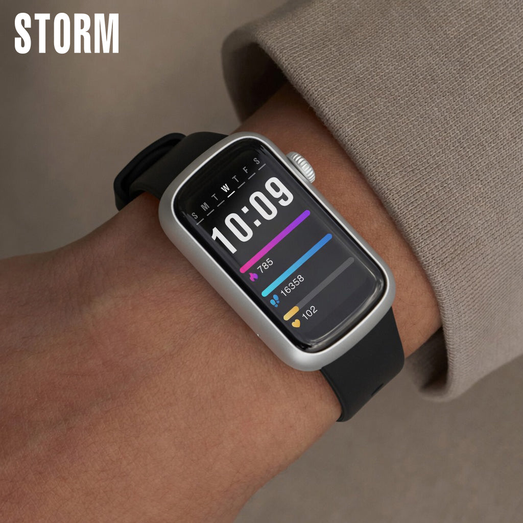 S-TRIX SMART WATCH SILVER BLACK WRIST