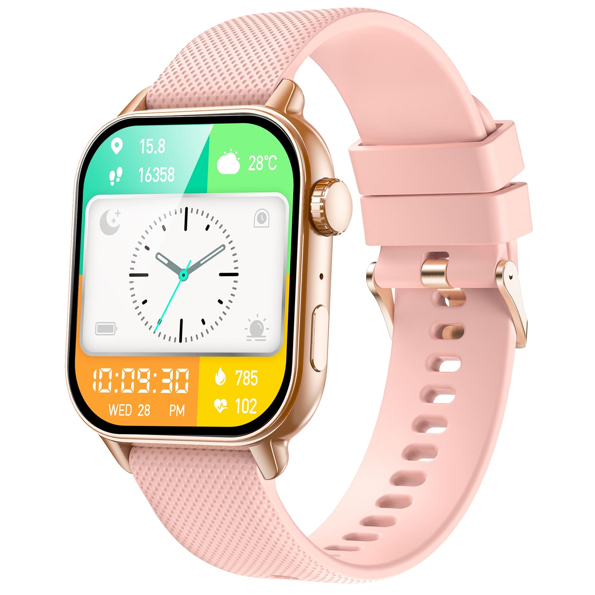 S-VION SMART WATCH RG-PINK ANGLE VIEW 1