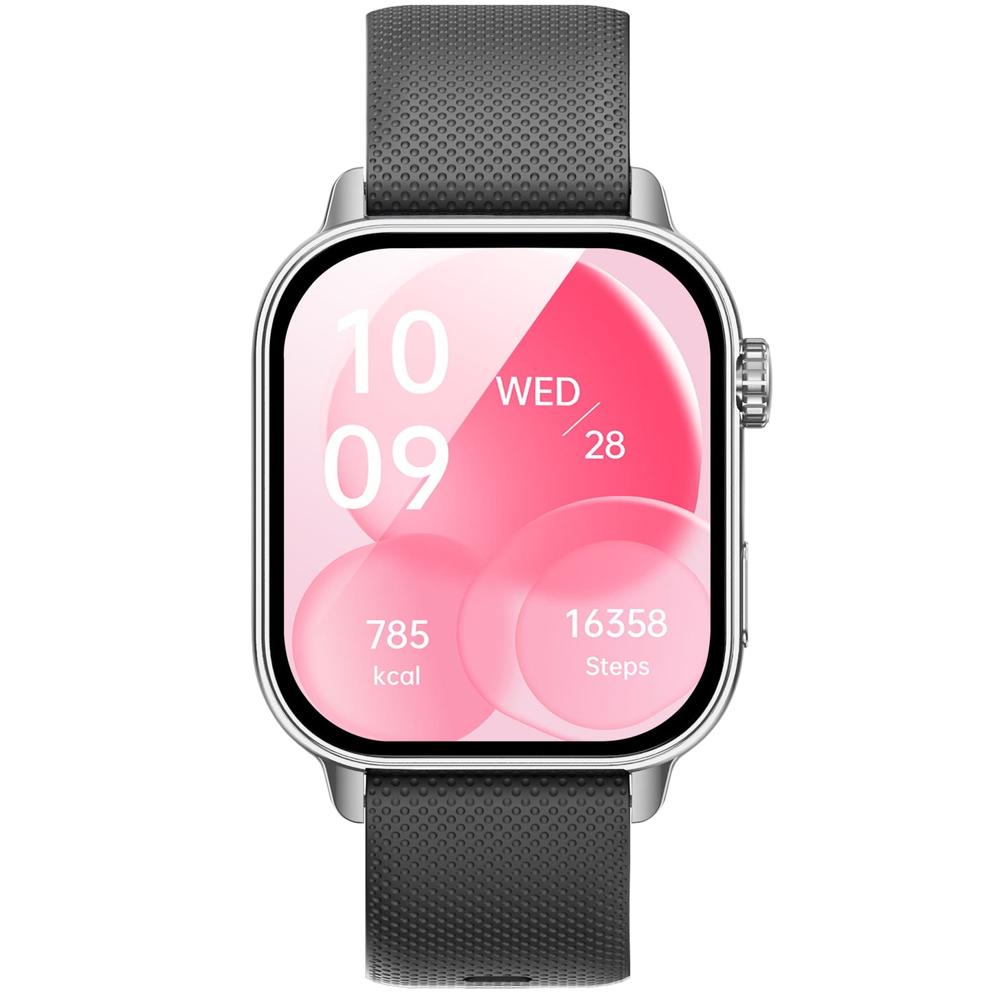 -fd-only-S-VION SMART WATCH SILVER BLACK LADIES DIAL