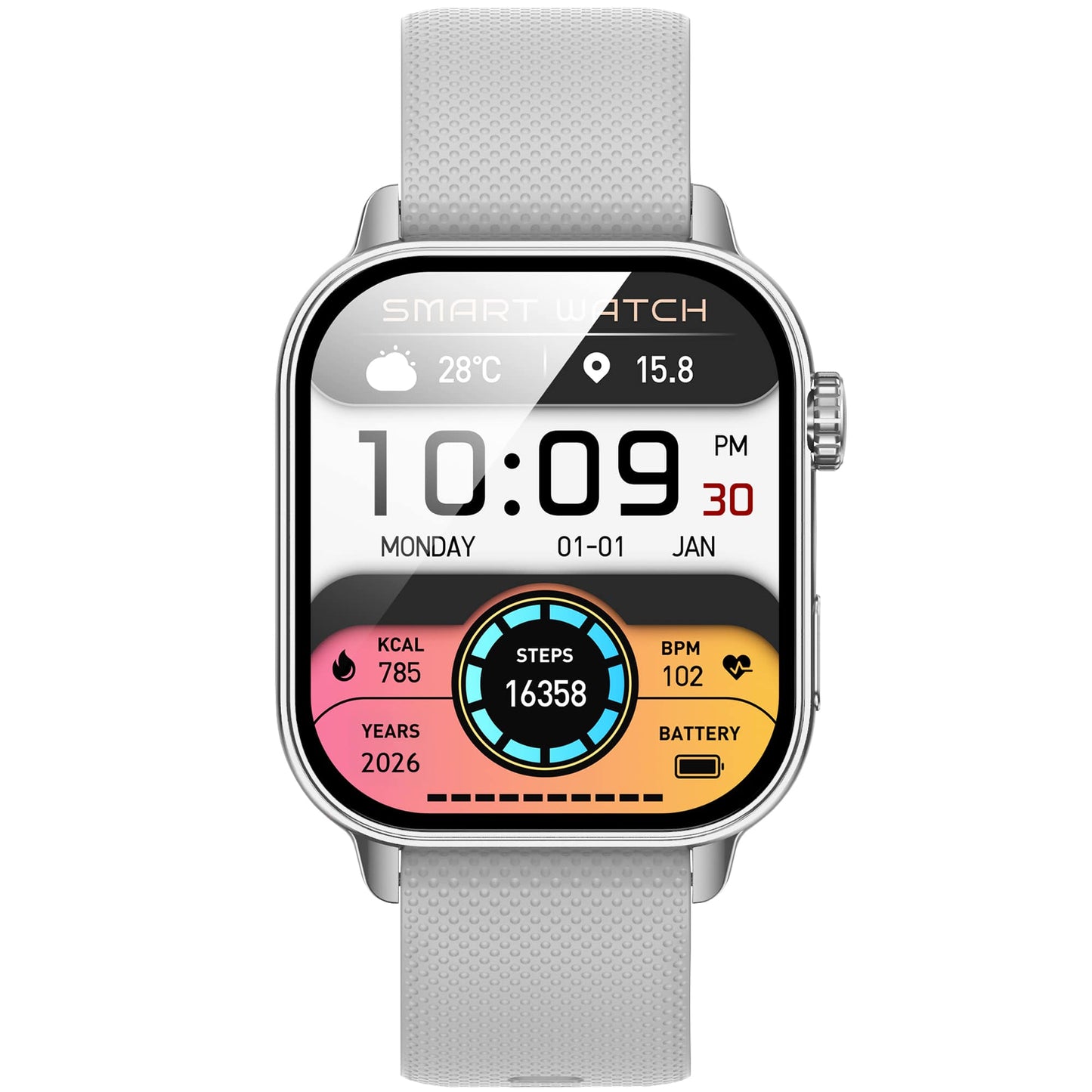 S-VION SMART WATCH SILVER GREY