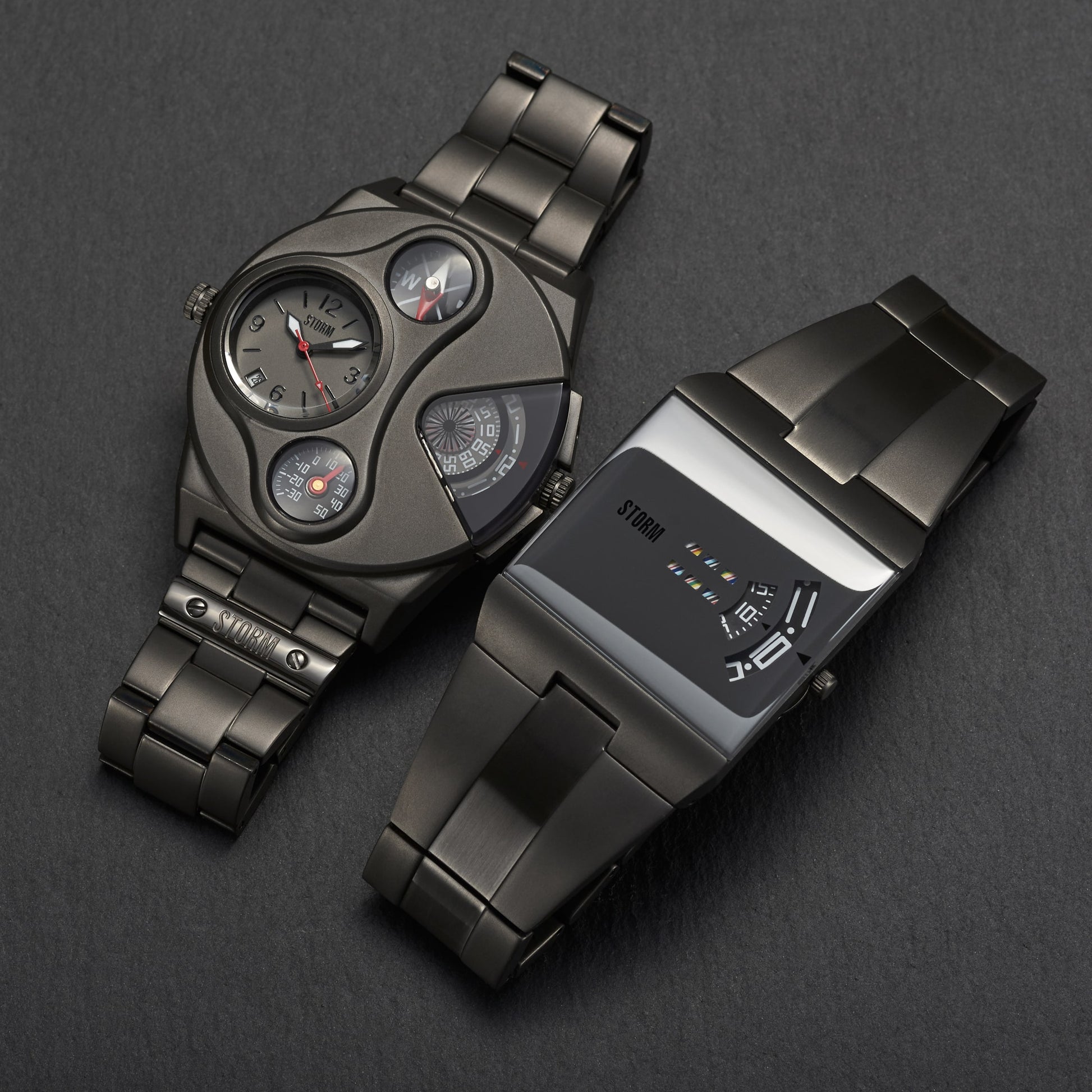 Men's STORM V2 Navigator IP Matt Grey Watch (47246/IP/GY