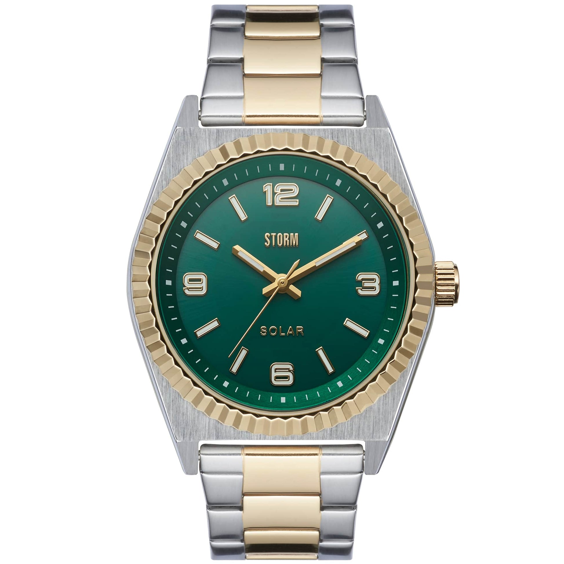 SUNSTONE GOLD GREEN FRONT VIEW