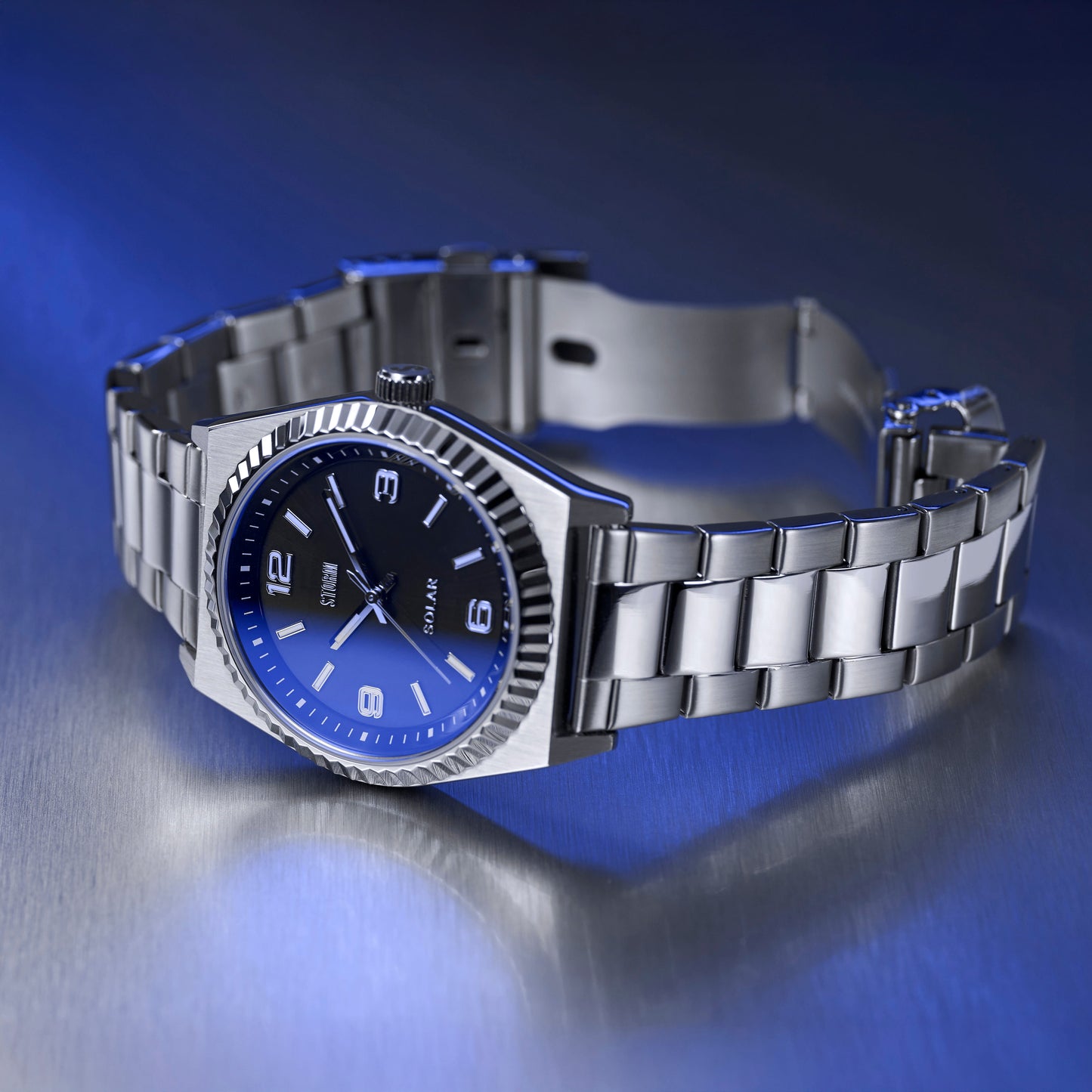 STORM SUNSTONE SOLAR LAZER BLUE WATCH 1