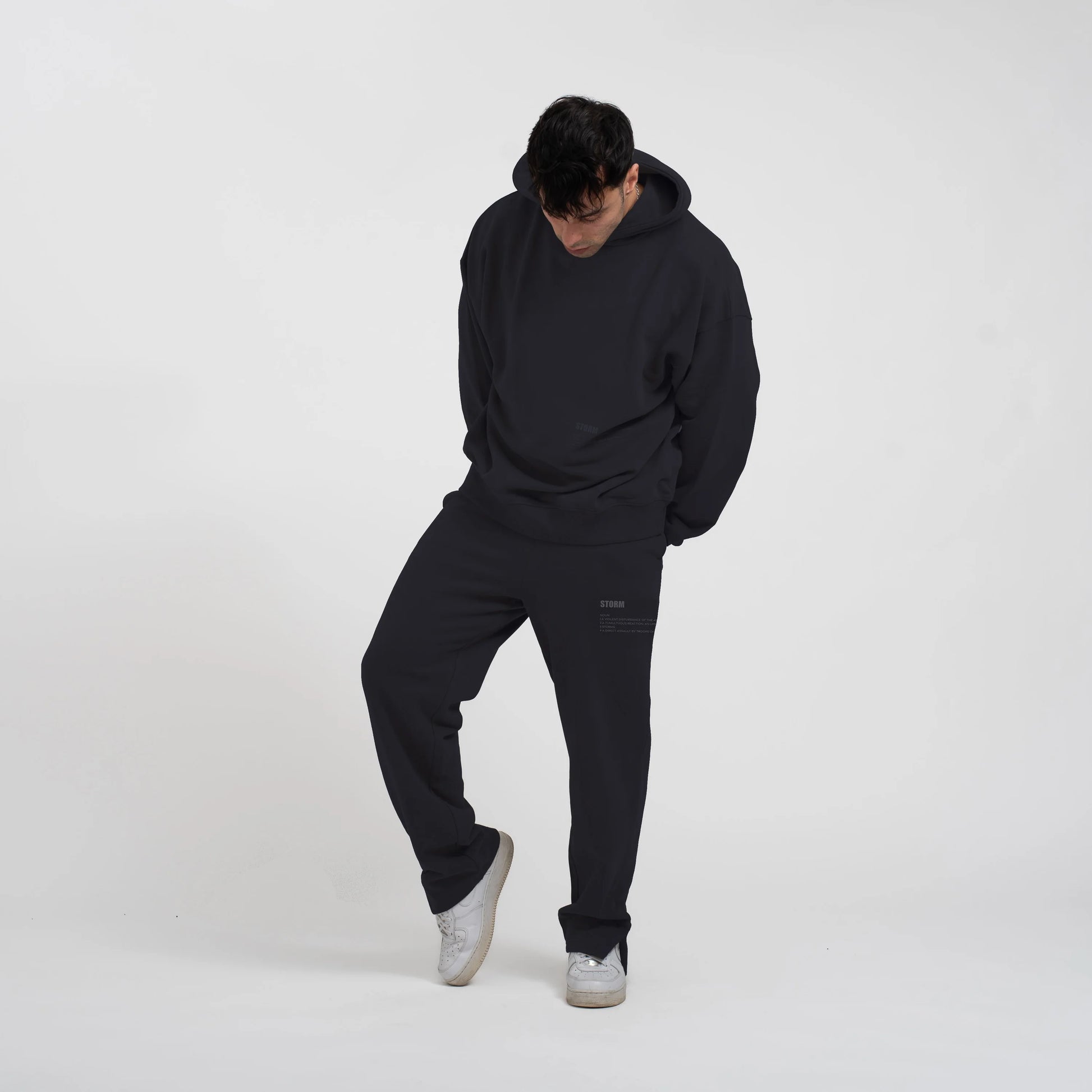 ESSENTIAL SIDE SLIT SWEATPANTS MIDNIGHT STORM Watches