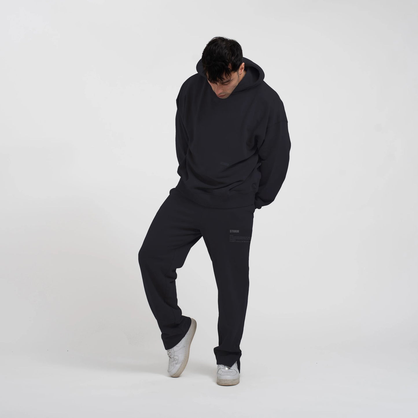 ESSENTIAL SIDE SLIT SWEATPANTS MIDNIGHT