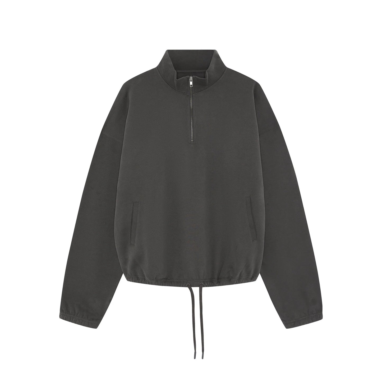 ESSENTIAL 3/4 ZIP SWEATSHIRT SHADOW