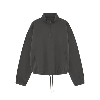 ESSENTIAL 3/4 ZIP SWEATSHIRT SHADOW