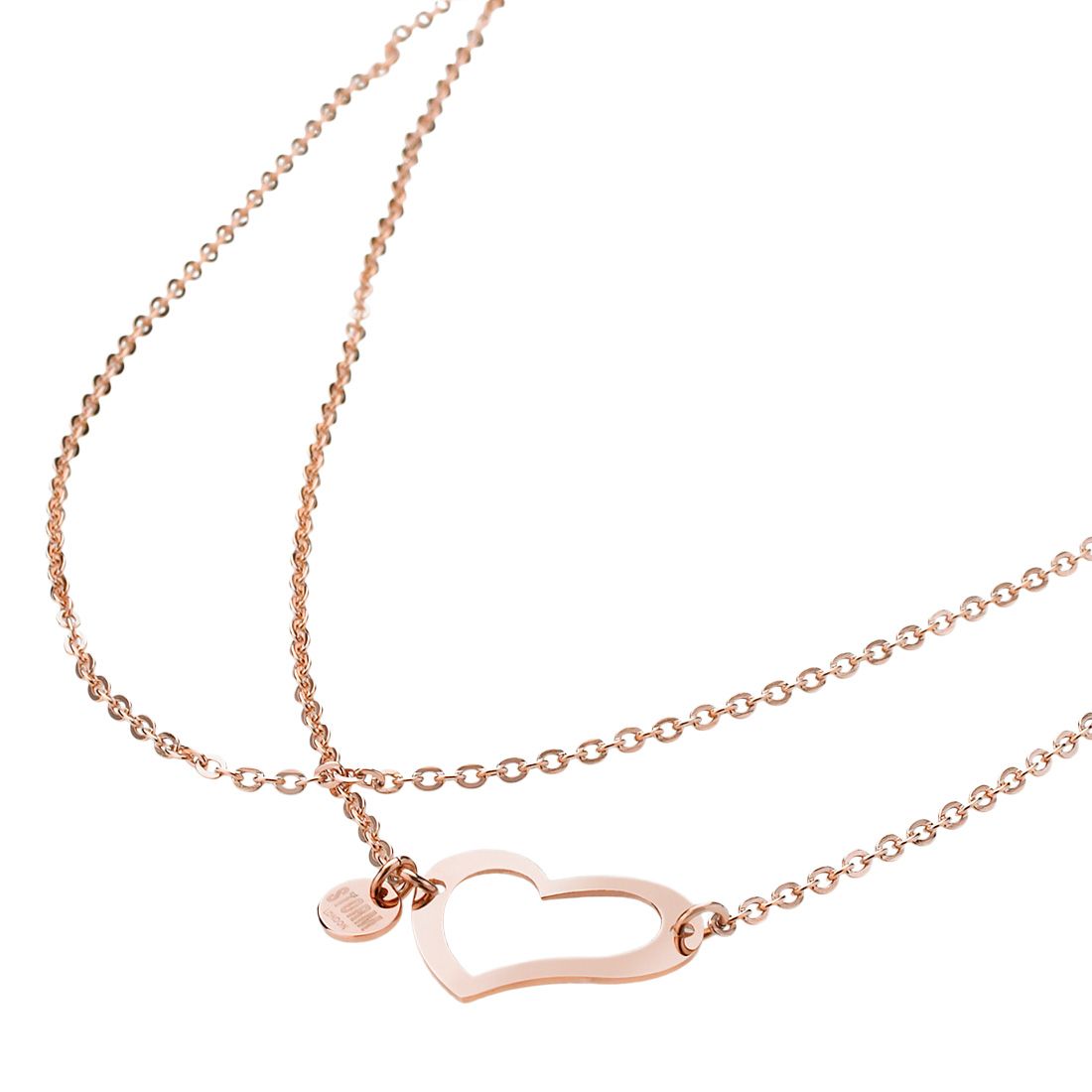 HEART NECKLACE ROSE GOLD