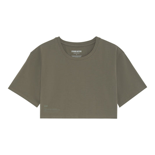 EASY CROP TOP OLIVE