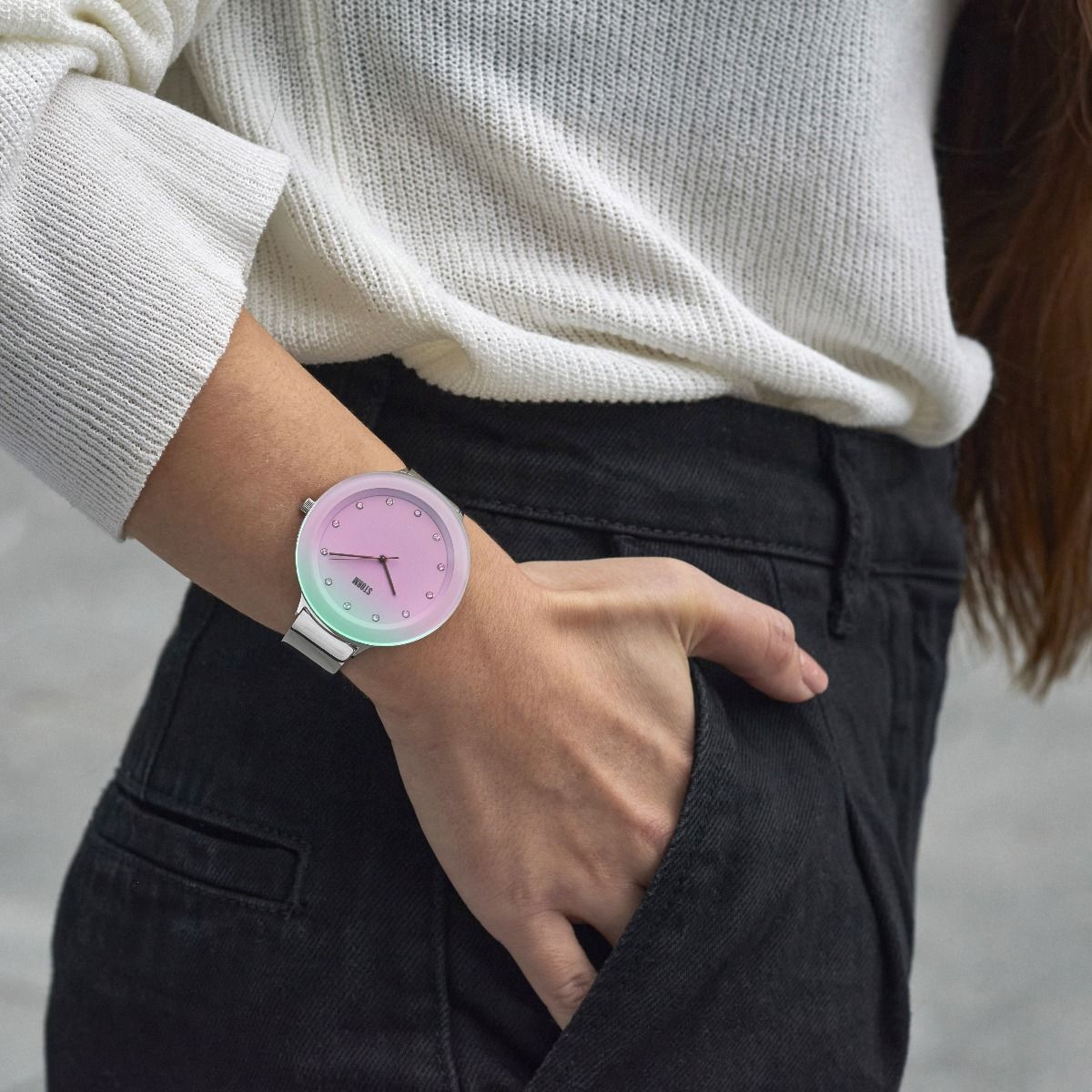 Pink wrist watch best sale