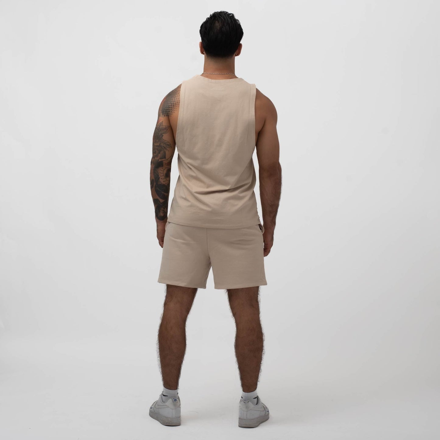 ESSENTIAL 5" SWEAT SHORTS SAND