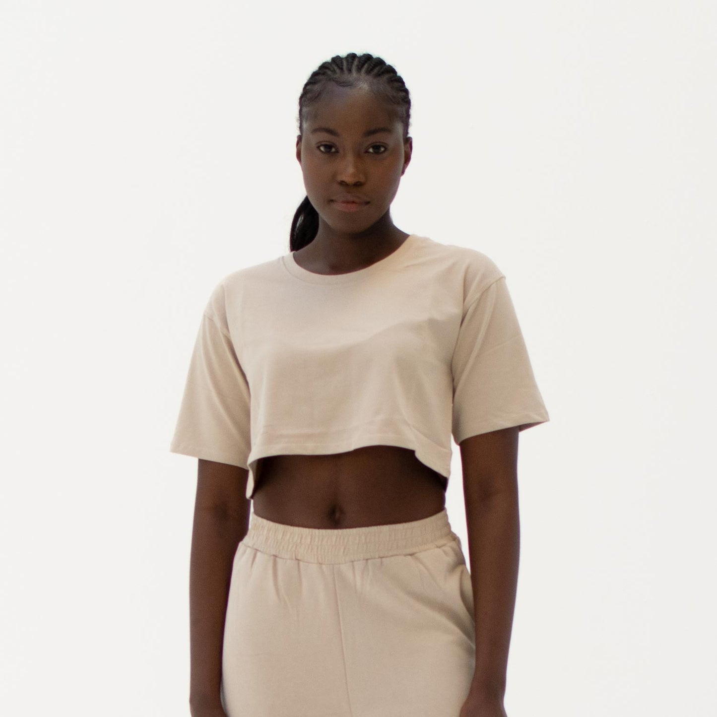 EASY CROP TOP SAND