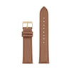TC LEATHER STRAP 20 MM TAN GOLD BUCKLE